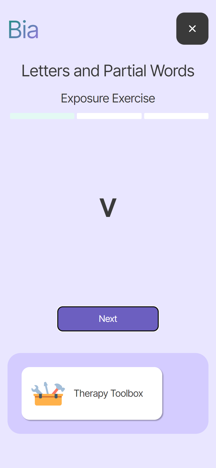 A word exposure, on the client's phone