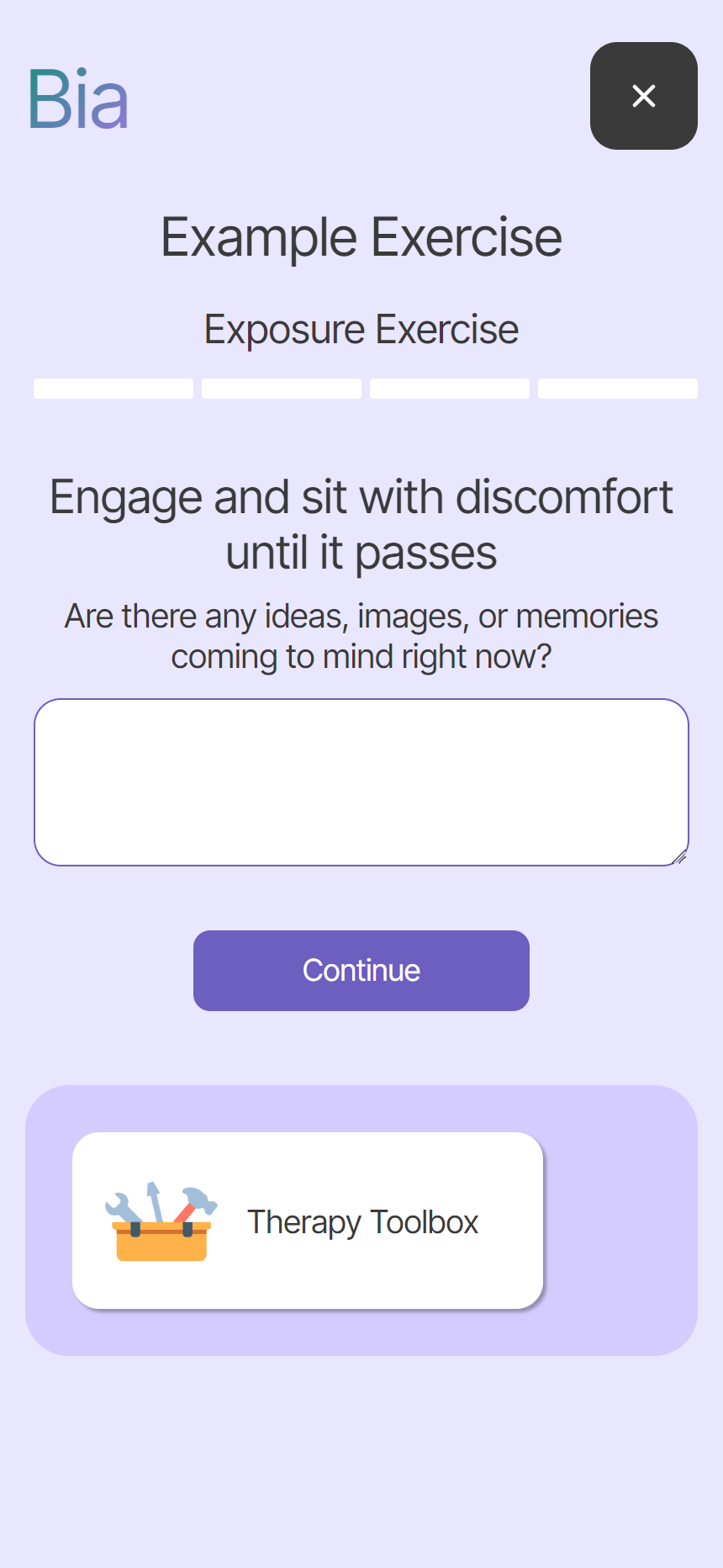 The engage prompt, on the client's phone